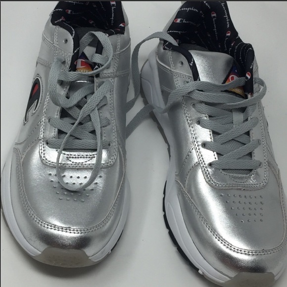 silver champion sneakers